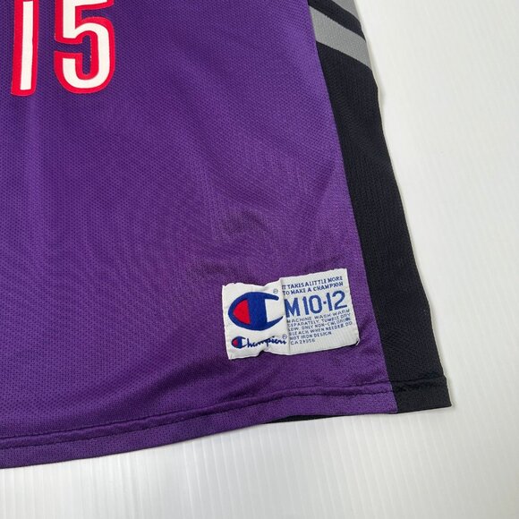 Vintage Champion Toronto Raptors Carter #15 NBA Jersey Youth M - Picture 4 of 5